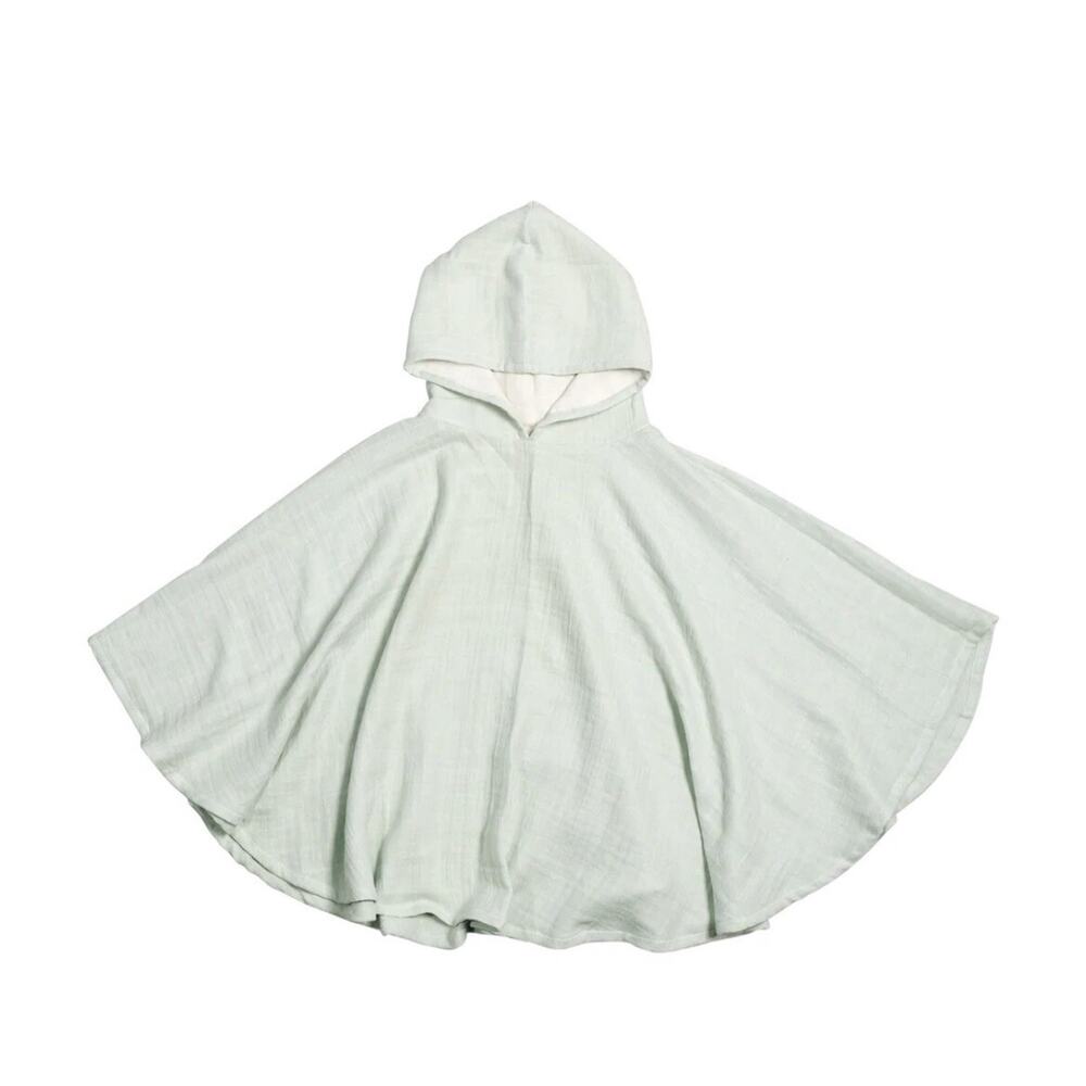 Fabelab Organic Cotton Kids Cover up/Poncho Sz. 3-7 Years Old One SizeBeachgrass
